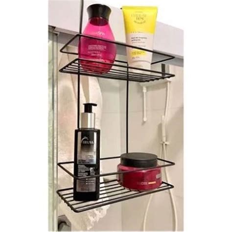 Suporte Para Box De Banheiro Shampoo - Suporte para Shampoo Duplo Prateleira de Encaixe para Box de Banheiro ...