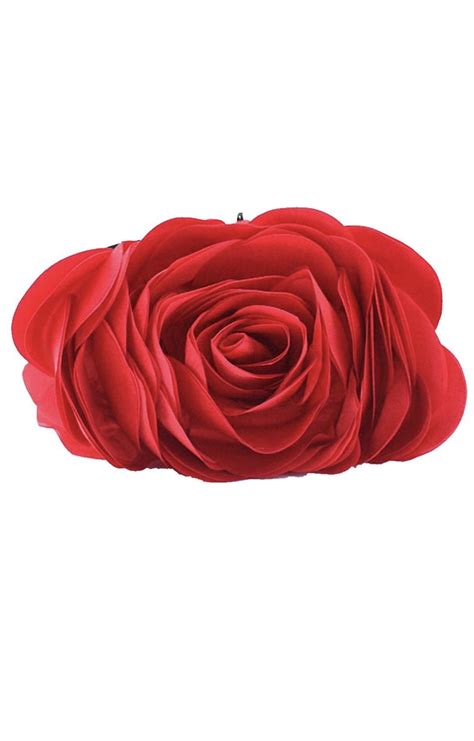 Red Rose Clutch Rose Clutch Party Clutch Party Purse