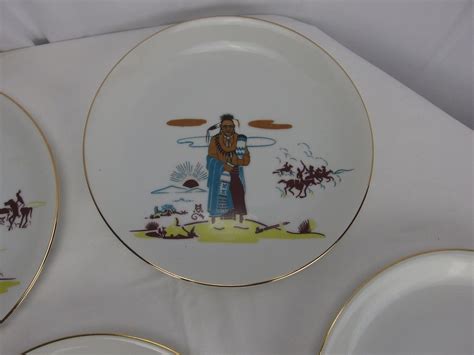 Knox Fine China By Acee Blue Eagle Japan Set Of 7 Dinner Plates 10