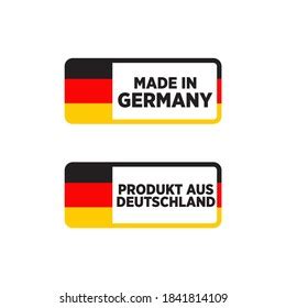 Made Germany Labels Set German Quality Stock Vector Royalty Free