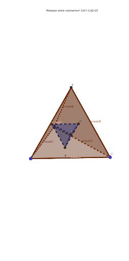 Volumen Del Tetraedro Y Su Dual Geogebra