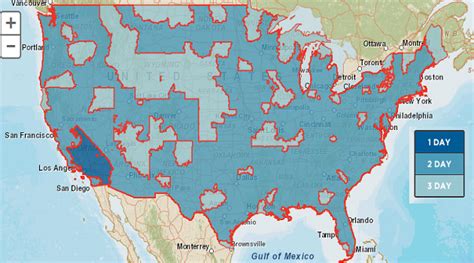 Usps Postal Zone Chart Map