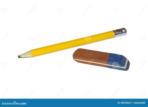 Pencil And Eraser Stock Photo - Image: 48994807