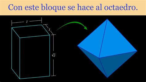 Geometría Cómo se hace un octaedro desde un prisma YouTube