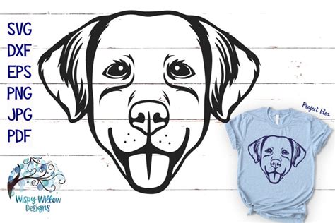 Dog Face Outline SVG | Pet Lover Cut File