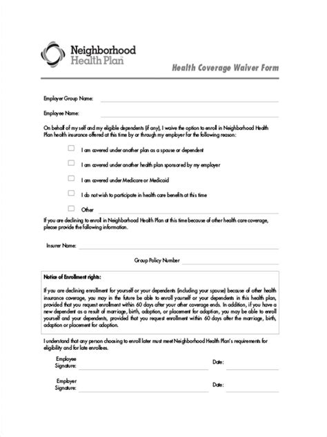 Free 9 Health Waiver Forms In Pdf Ms Word