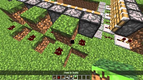 Minecraft Tricks Traps How To Make Piston Pushers Without Sticky