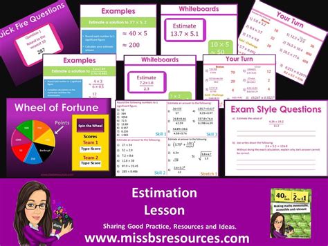 Estimation Full Lesson Starter Quizzes Answers Differentiated