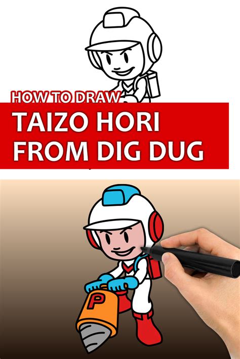 How to draw taizo hori from dig dug – Artofit