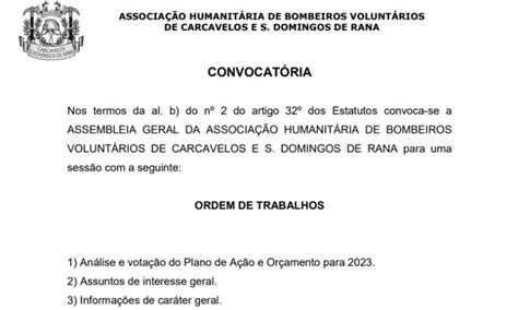 Ahbvcsdr Convocat Ria Assembleia Geral Dez