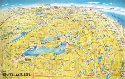 Geneva Lakes Area Curtis Wright Maps