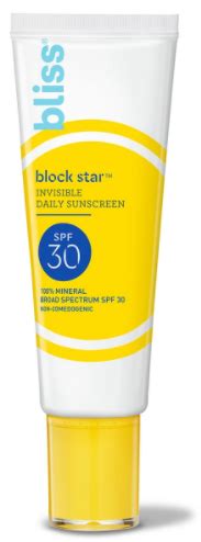 Všetko o bliss Block Star Invisible Daily Sunscreen SPF 30 ← LAKREM.sk