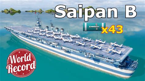 World Of Warships Saipan B Kills K Damage Youtube