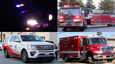 Police Cars Fire Trucks Ambulances Responding Compilation April