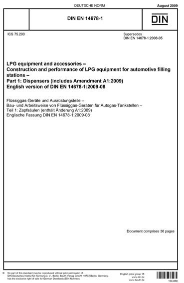 Din En Lpg Equipment And Accessories Construction And