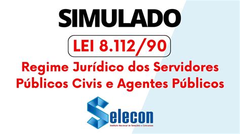 Simulado Quest Es Lei Regime Jur Dico Dos Servidores