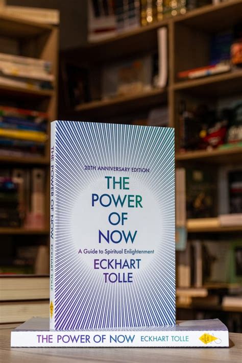 Eckhart Tolle S The Power Of Now Book In The Bookshop Editorial Photo