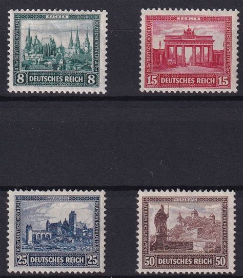 Deutsches Reich 1930 Mi Nr 450 Bis 453 Postfrisch Briefmarken World