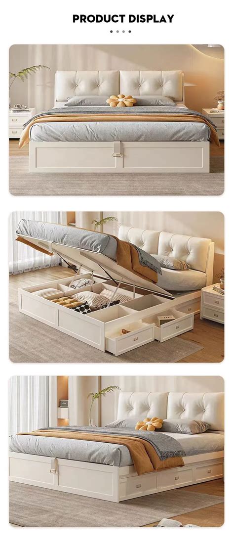 Adjustable Wood Bed Frame King Size Waterproof Fireproof Moistureproof ...