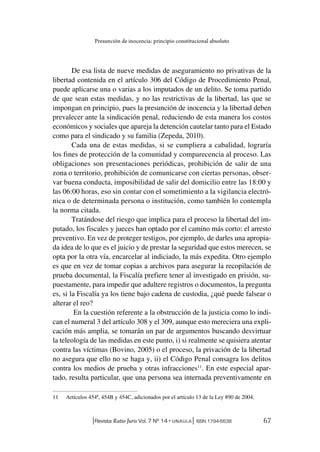 Presunción de inocencia como principio constitucional PDF