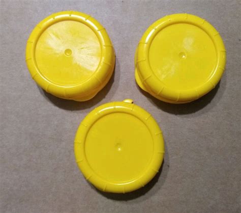 Replacement Glass Milk Bottle Lids 48mm Caps For Libbey And Stan Pac 3 Yellow New Ebay