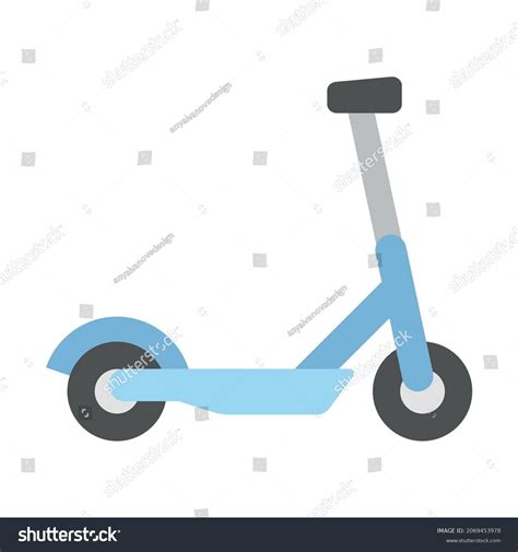 Kick Scooter Vector Illustration Cartoon Style Stock Vector (Royalty ...