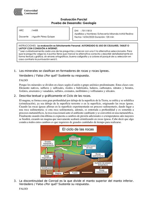 PA 02 Examen Parcial Geología Astrid Echevarria Evaluación Parcial