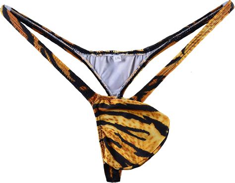 JJPOUCH JJP1008 Herren G String Tanga Mit T Back Bikini Tiger Amazon De Fashion