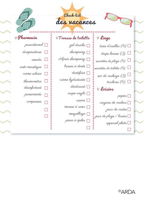 check list du nécessaire pour partir en vacances en famille au camping