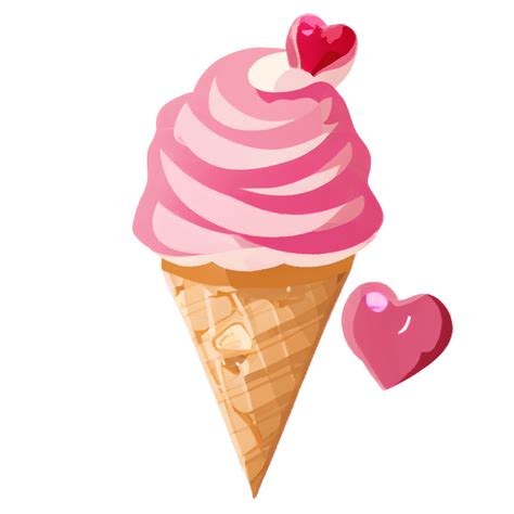 Valentines Day Ice Cream · Creative Fabrica