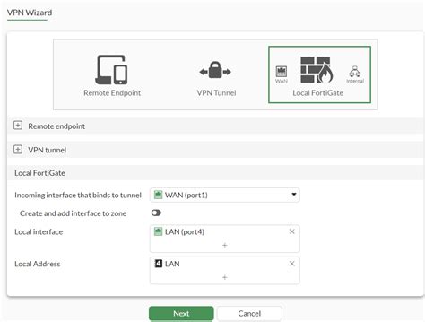 Part 2 Configuring IPsec Tunnels Using The VPN Wizard FortiGate