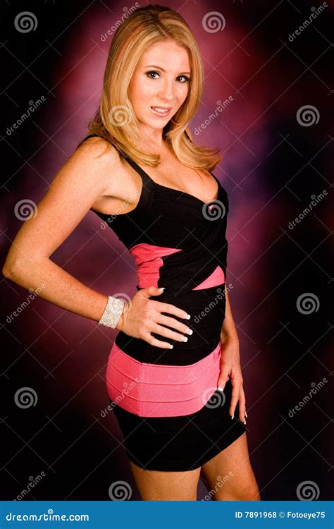 Blonde In Dress Stock Photo Image Of Fashion Glamour 7891968