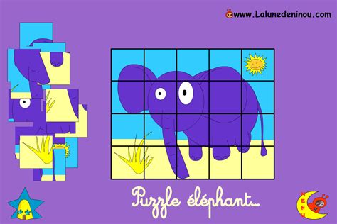 Puzzle En Ligne Pour Enfant De Maternelle Lalunedeninou Dedans Jeux