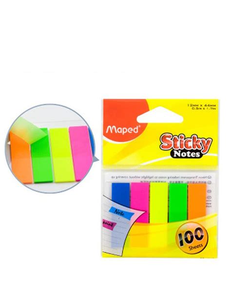 MAPED STICKY NOTES SEMI TRANSPARENT 12X44MM Thef Llstop