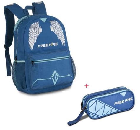 Mochila De Costa Juvenil Estojo Oficial Free Fire Clio Mochilas