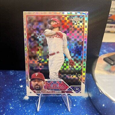 Topps Chrome Nick Castellanos X Fractor Phillies Sp Ebay