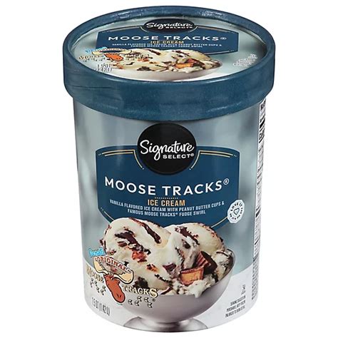 Signature Select Denali Moose Tracks Ice Cream 1 50 Quart Albertsons