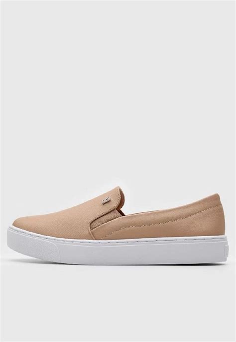 TENIS SANTA LOLLA SLIP ON NEW PELE NUDE Lojas Trend