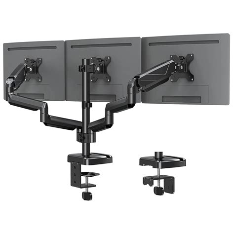 Triple Monitor Stand Desk Mount for Monitors 27 inch - MOUNTUP