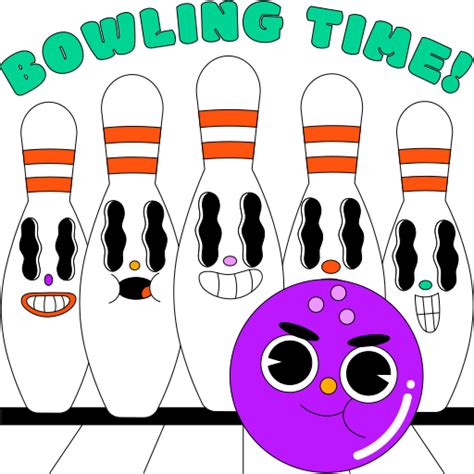 bowling stickers  smileys stickers
