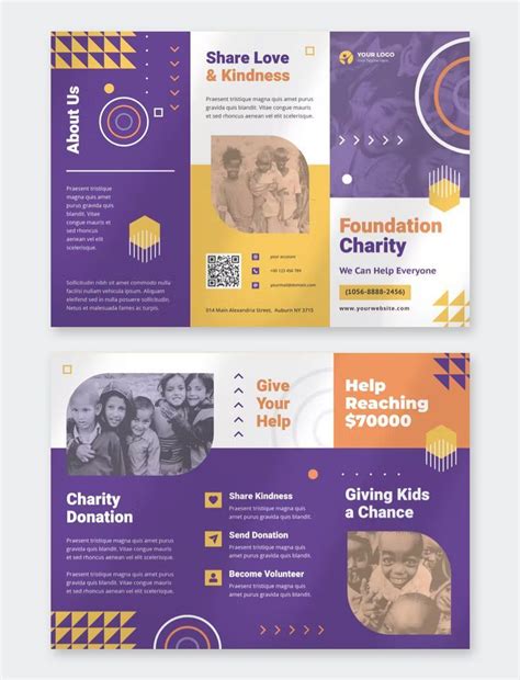 Charity Trifold Brochure Template Artofit