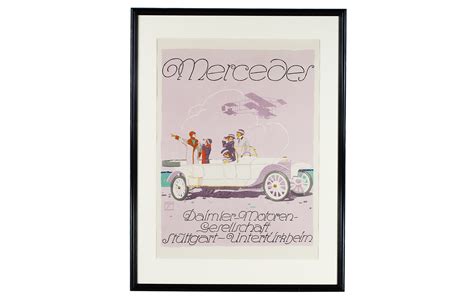 Mercedes Daimler Motoren Gesellschaft Poster By Ludwig Hohlwein