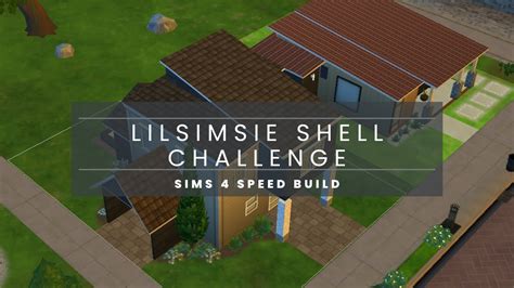 Lilsimsie Shell Challenge Sims 4 Speed Build Small Home Sims