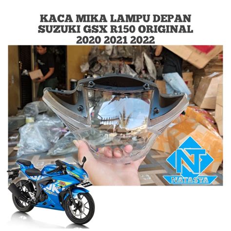 KACA MIKA LAMPU DEPAN SUZUKI GSX R150 ORIGINAL 2020 2021 2022 Lazada