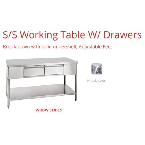 Jual Wkdw 150 Pabrikasi Stainless Steel Working Table Meja Kerja