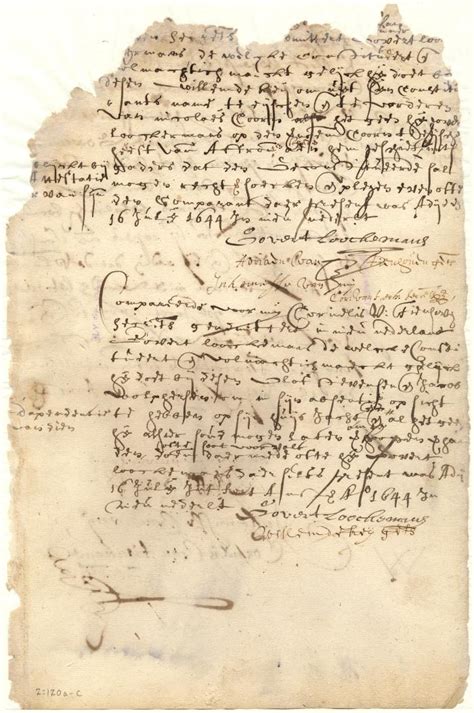 Document Power Of Attorney From Govert Loockemans To Willem De Key To