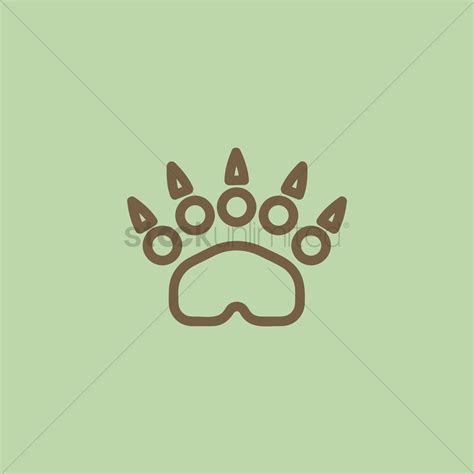 Bear Paw Vector at GetDrawings | Free download