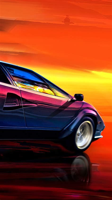 540x960 Lamborghini Countach Art 4k 540x960 Resolution Hd 4k Wallpapers