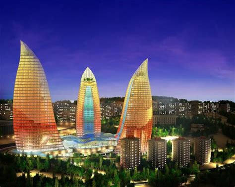 Flame Tower Baku Azerbaijan Alev Kuleleri Bakü Azerbaycan Unusual