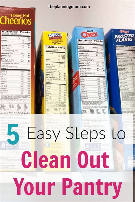 5 Easy Steps To Clean Out Your Pantry The Planning Mom